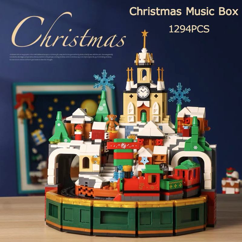 Kids Xmas Toys Ideas - 아이디어 산타클로스 뮤직 박스 블록 크리스마스