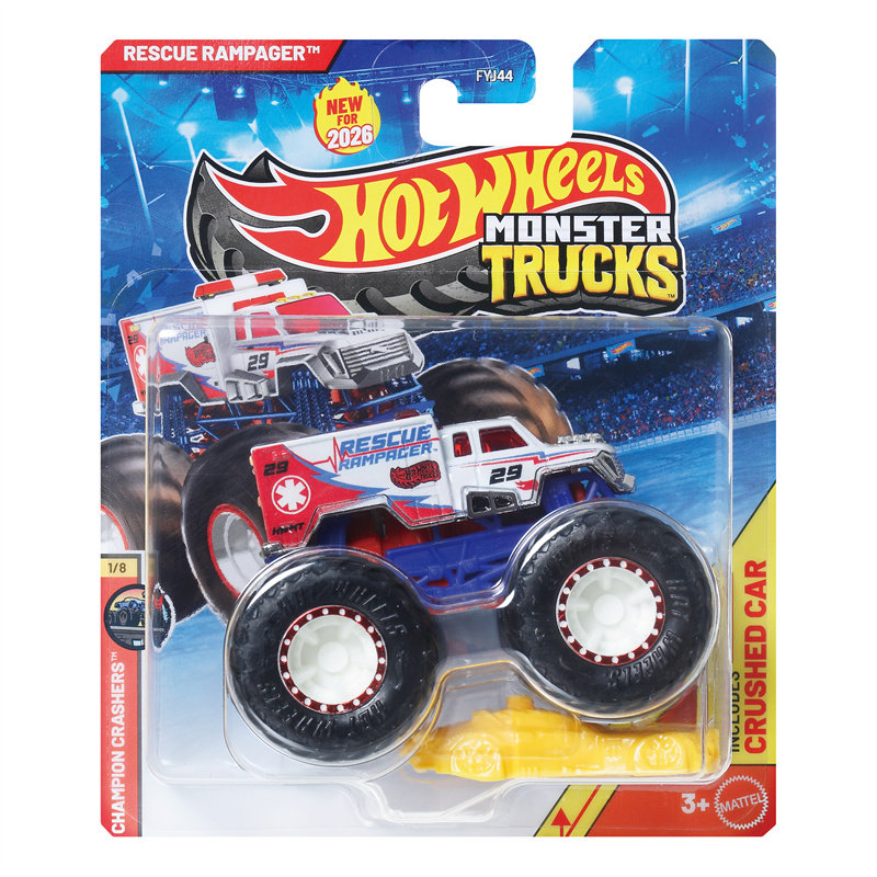 Hot Wheels Car Monster Trucks - 핫휠 자동차 몬스터 트럭 레스큐 램페이지