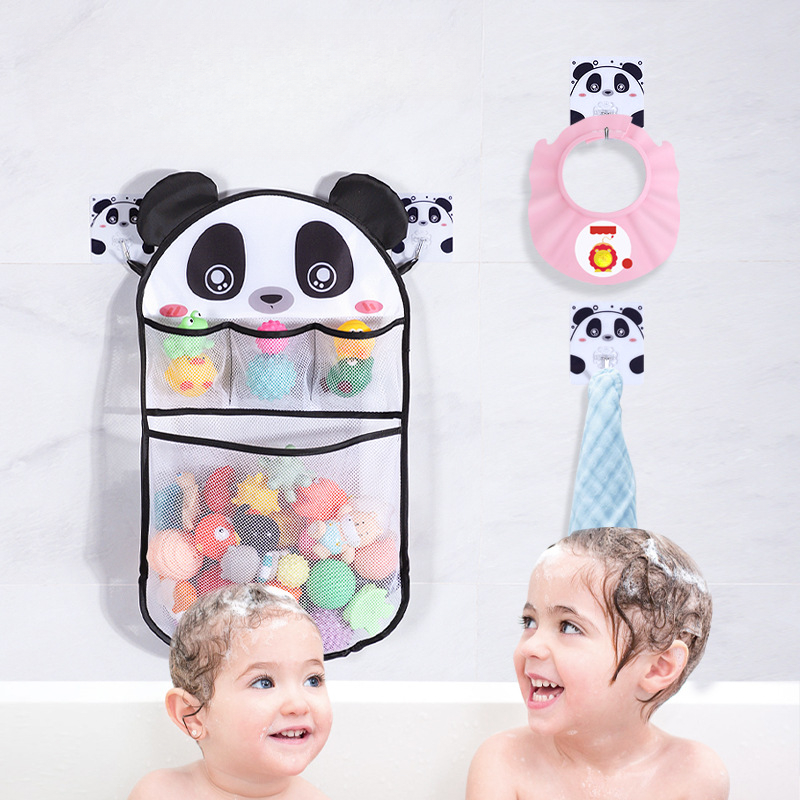 Kids Storage Toys - 만화 샤워 교수형 바구니 메쉬 가방