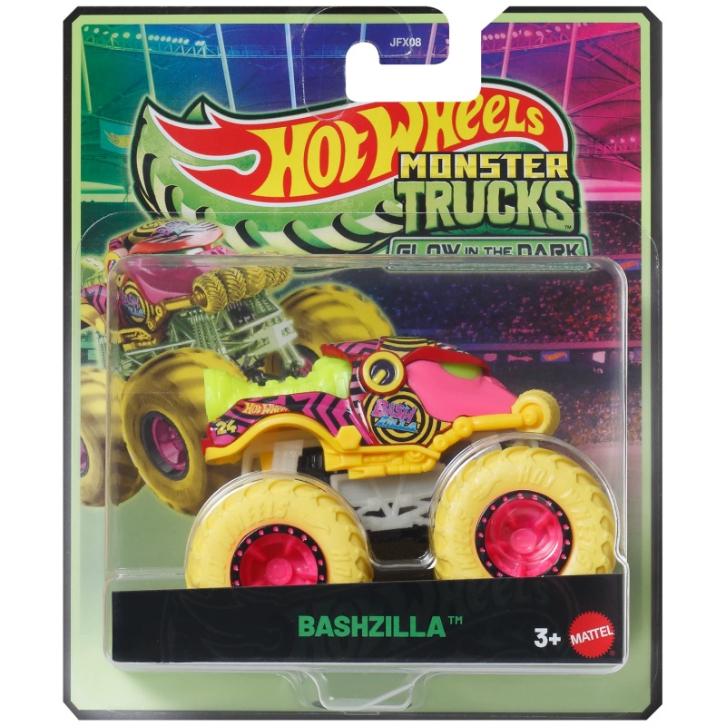 Hot Wheels Car Monster Trucks - 마텔 핫휠 몬스터 트럭 야광 샤크