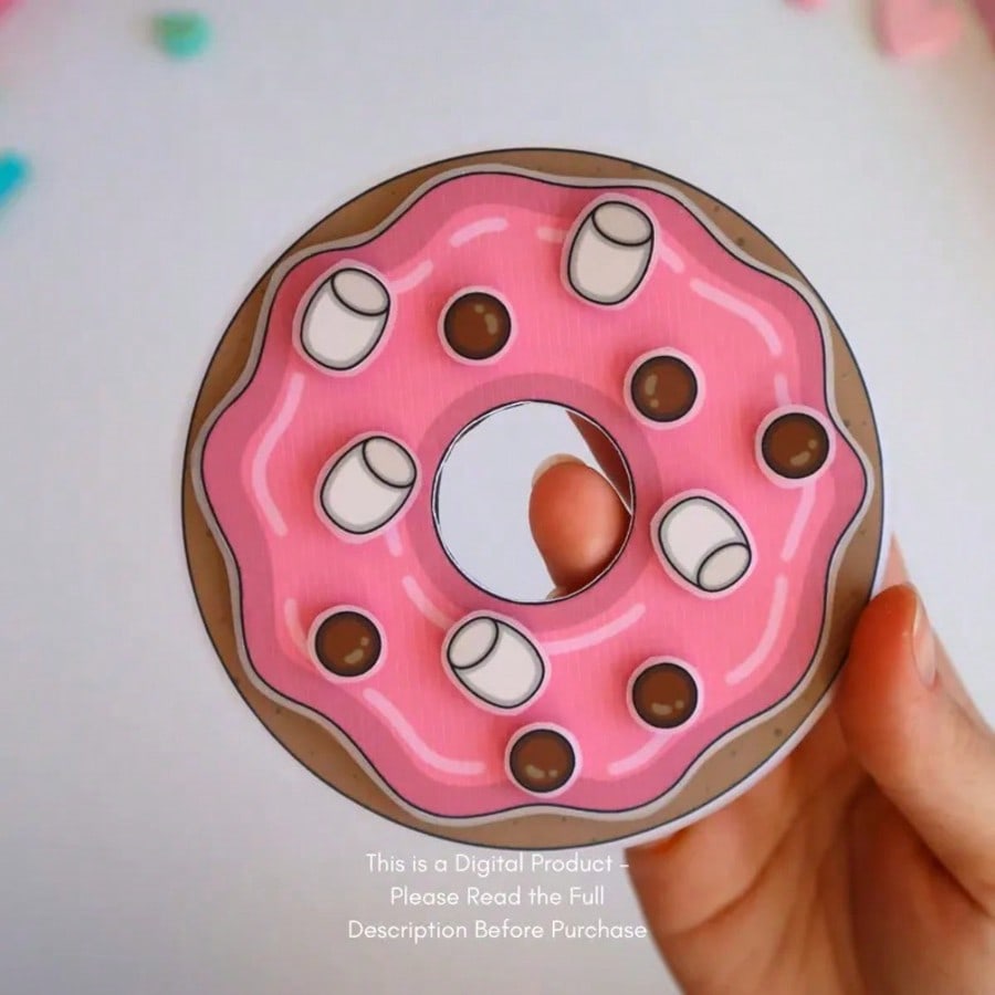 도넛 가게 놀이 세트, DIY 종이 인형 집 스티커북, - Kids Toys Shop 리뷰 및 가격