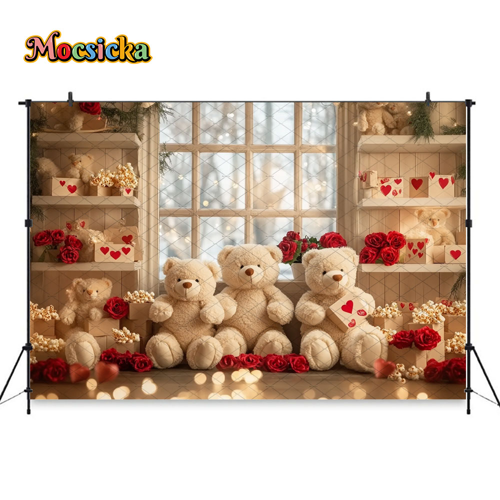 Mocsicka 발렌타인 데이 룸 배경 사진 장난감 곰 - Toys Background For Kids 리뷰 및 가격