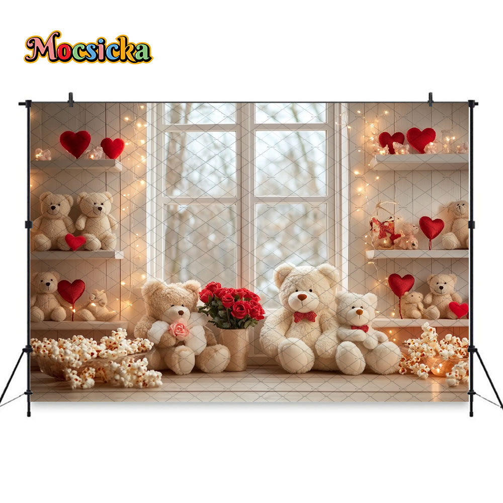 Mocsicka 발렌타인 데이 룸 배경 사진 장난감 곰 - Toys Background For Kids 리뷰 및 가격