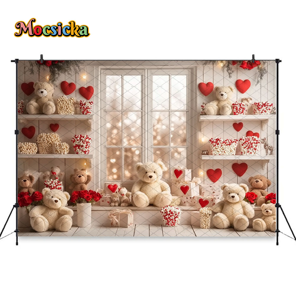 Mocsicka 발렌타인 데이 룸 배경 사진 장난감 곰 - Toys Background For Kids 리뷰 및 가격