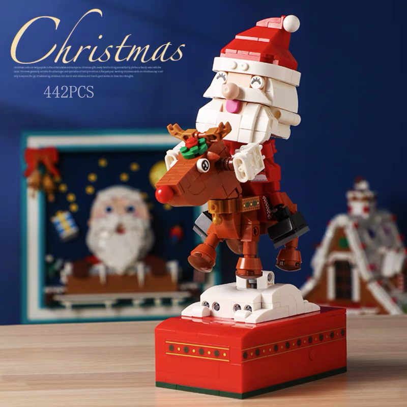 아이디어 산타클로스 뮤직 박스 블록 크리스마스 뮤직 캐 - Kids Xmas Toys Ideas 리뷰 및 가격