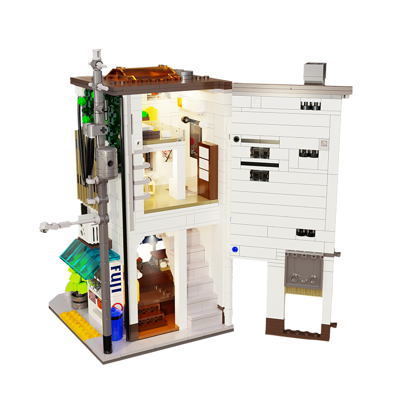 상자 Cada City LED 일본 찐빵 집 건축 빌딩 - Kids Toys Shop 리뷰 및 가격
