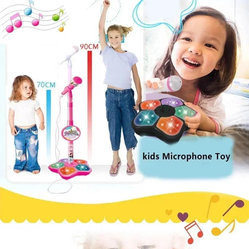 어린이용 록킹 롤 마이크 노래 장난감 스탠드 포함 노래 - Kids Microphone Karaoke 리뷰 및 가격