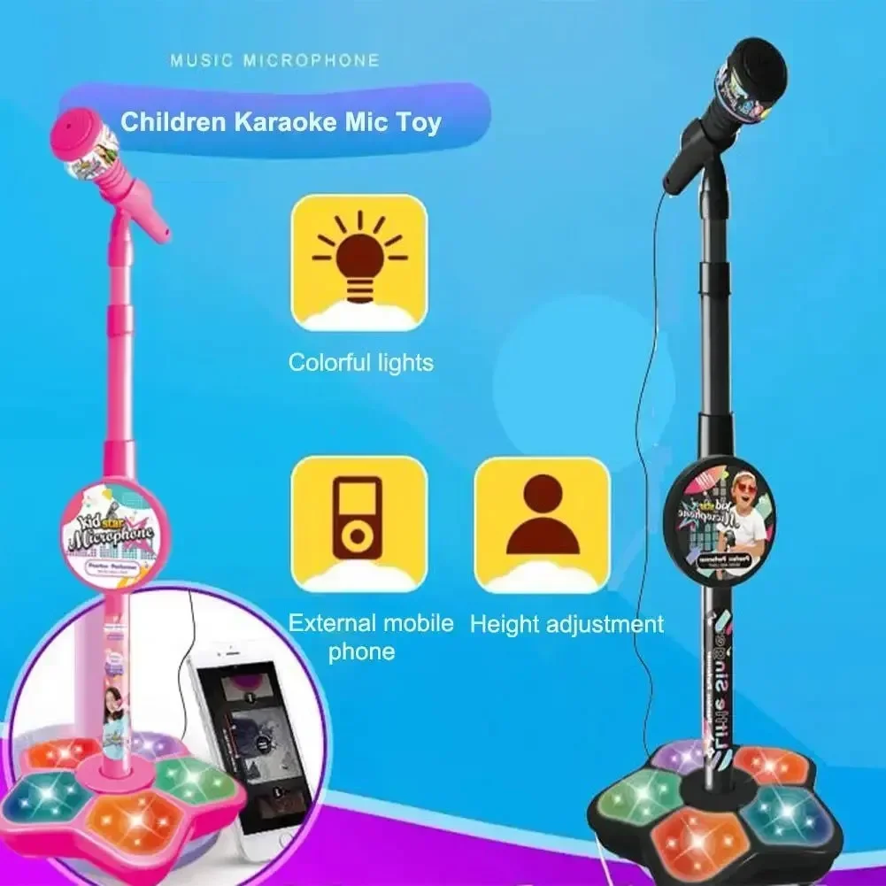 어린이용 록킹 롤 마이크 노래 장난감 스탠드 포함 노래 - Kids Microphone Karaoke 리뷰 및 가격