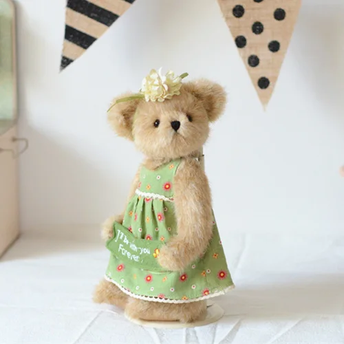 테디 베어 봉제 인형, 녹색 원피스 봉제 조인트, 테디 - Kids Toys Shop 리뷰 및 가격