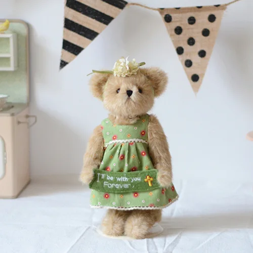테디 베어 봉제 인형, 녹색 원피스 봉제 조인트, 테디 - Kids Toys Shop 리뷰 및 가격