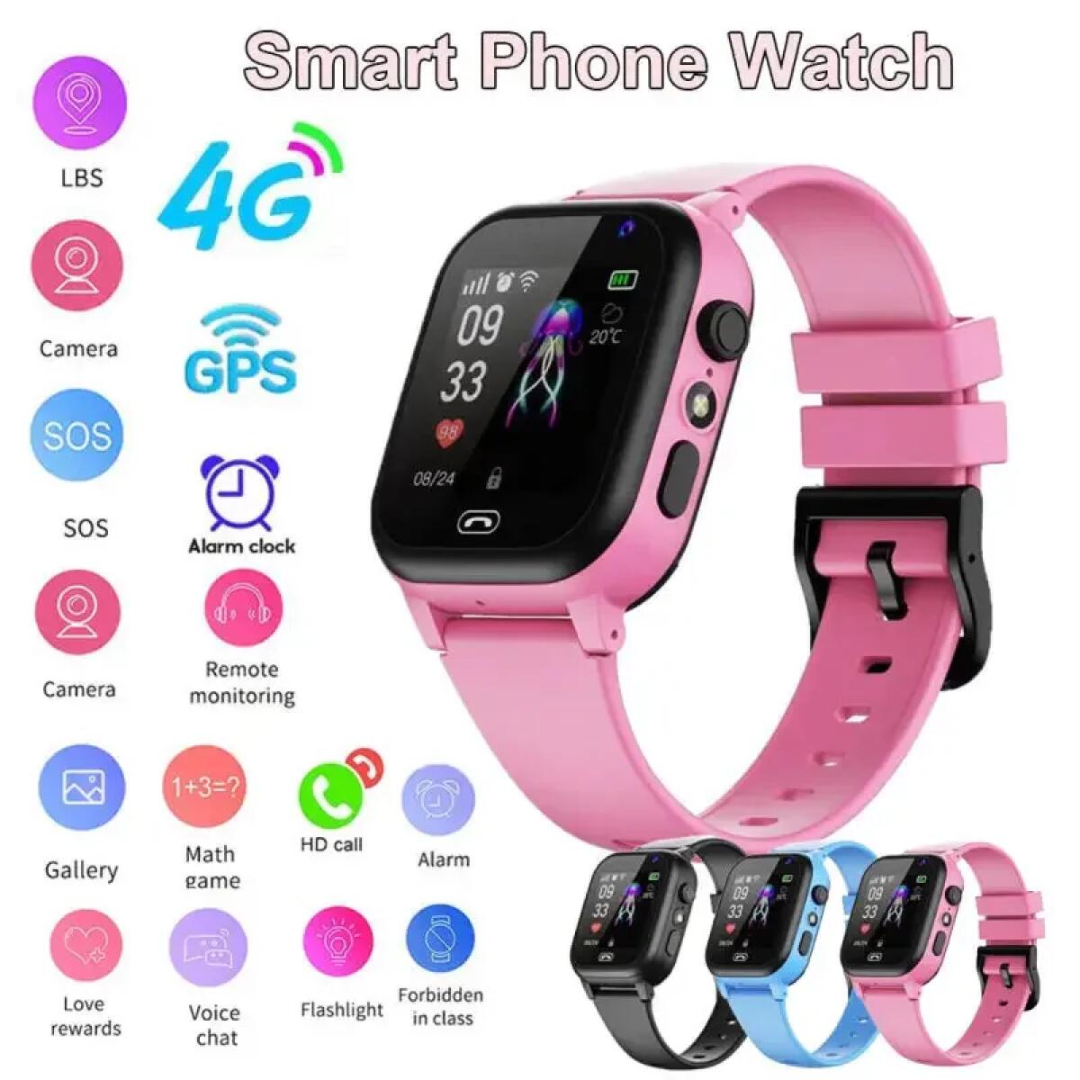 어린이 스마트 시계 4G 다기능 방수 SOS GPS 위 - Kids Smartwatch Gps 리뷰 및 가격