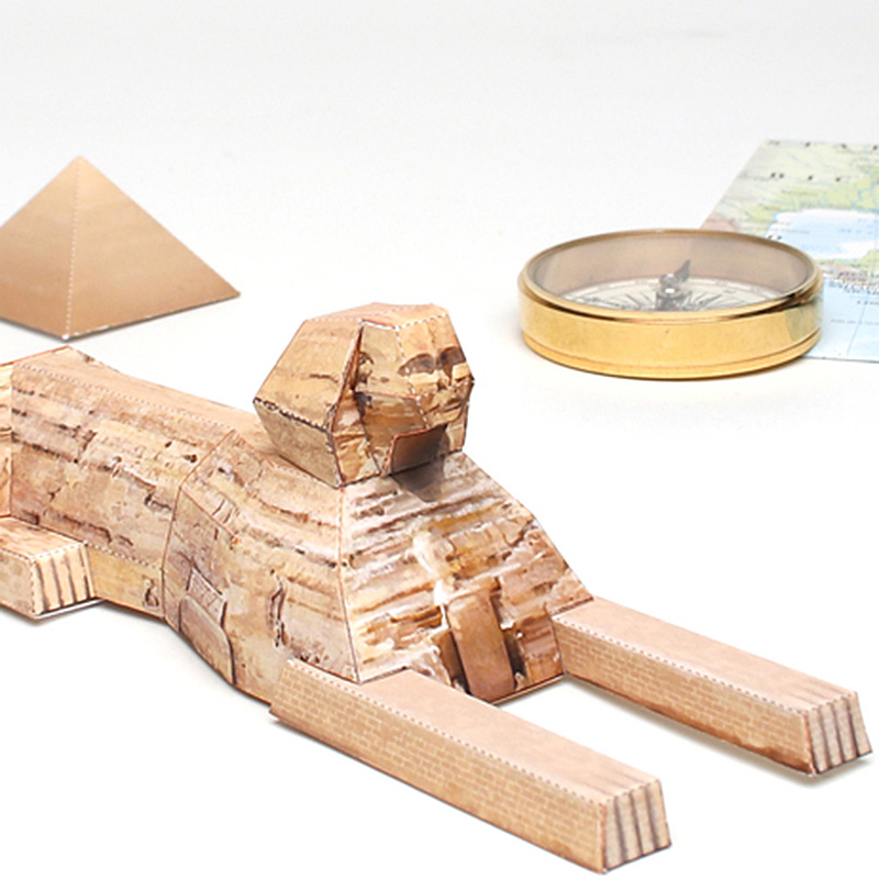 이집트 스핑크스 피라미드 접이식 미니 3D 종이 모델, - Kids Toys Egypt 리뷰 및 가격