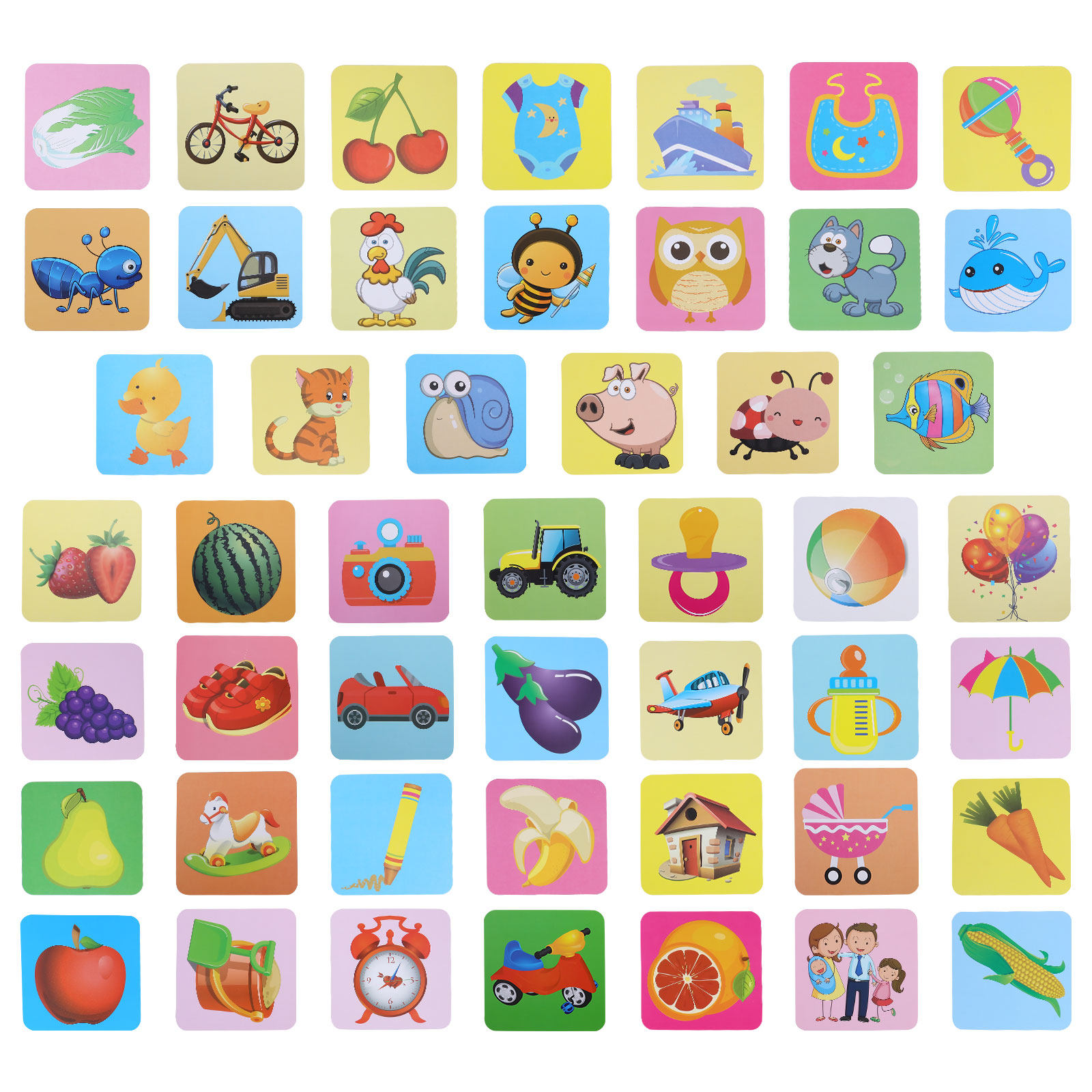 시각 자극 카드 색상 인식 밝게 디자인된 어린이 교육용 - Kids Toys Quality 리뷰 및 가격