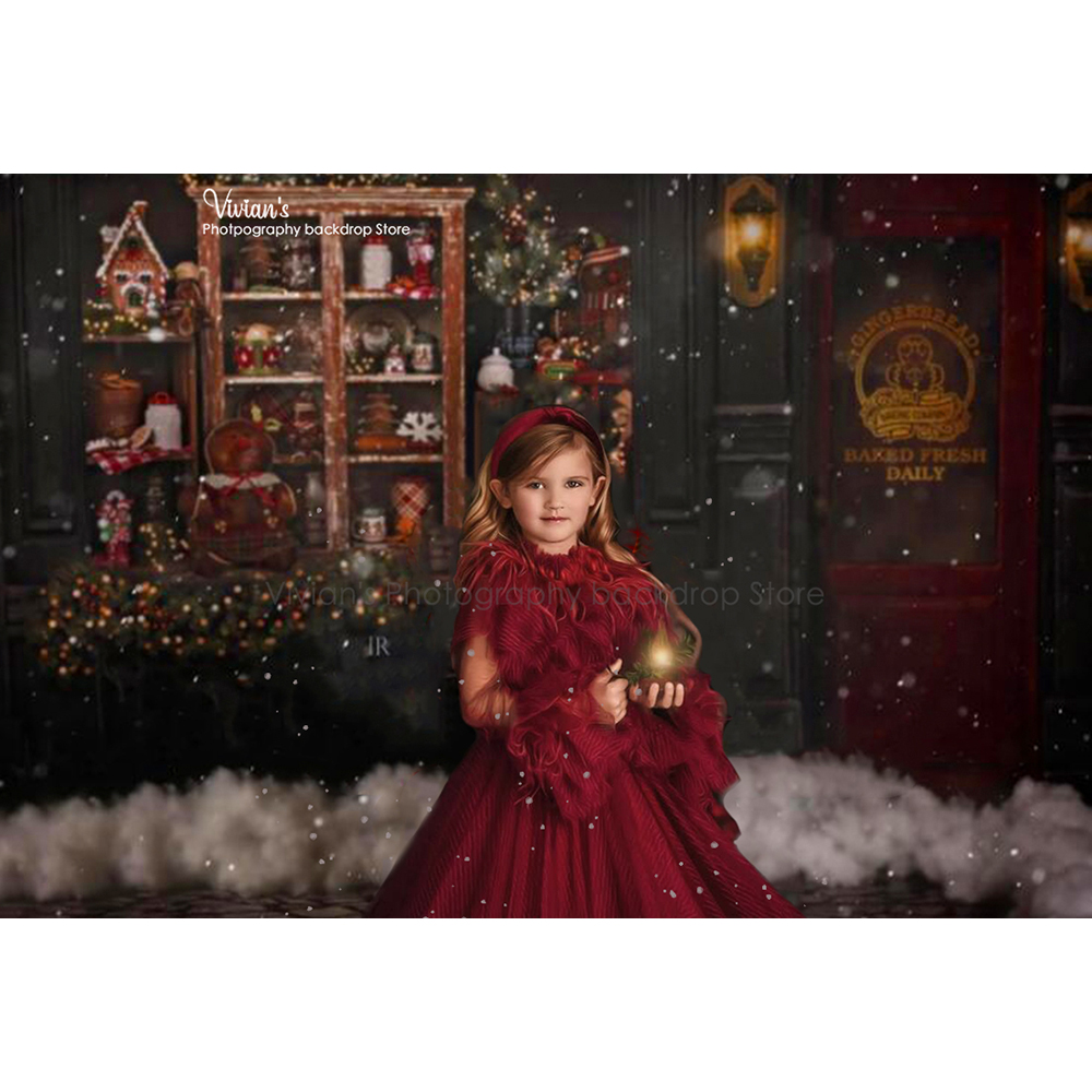 진저 브레드 숍 크리스마스 배경 어린이 소녀 사진 장난 - Toys Background For Kids 리뷰 및 가격