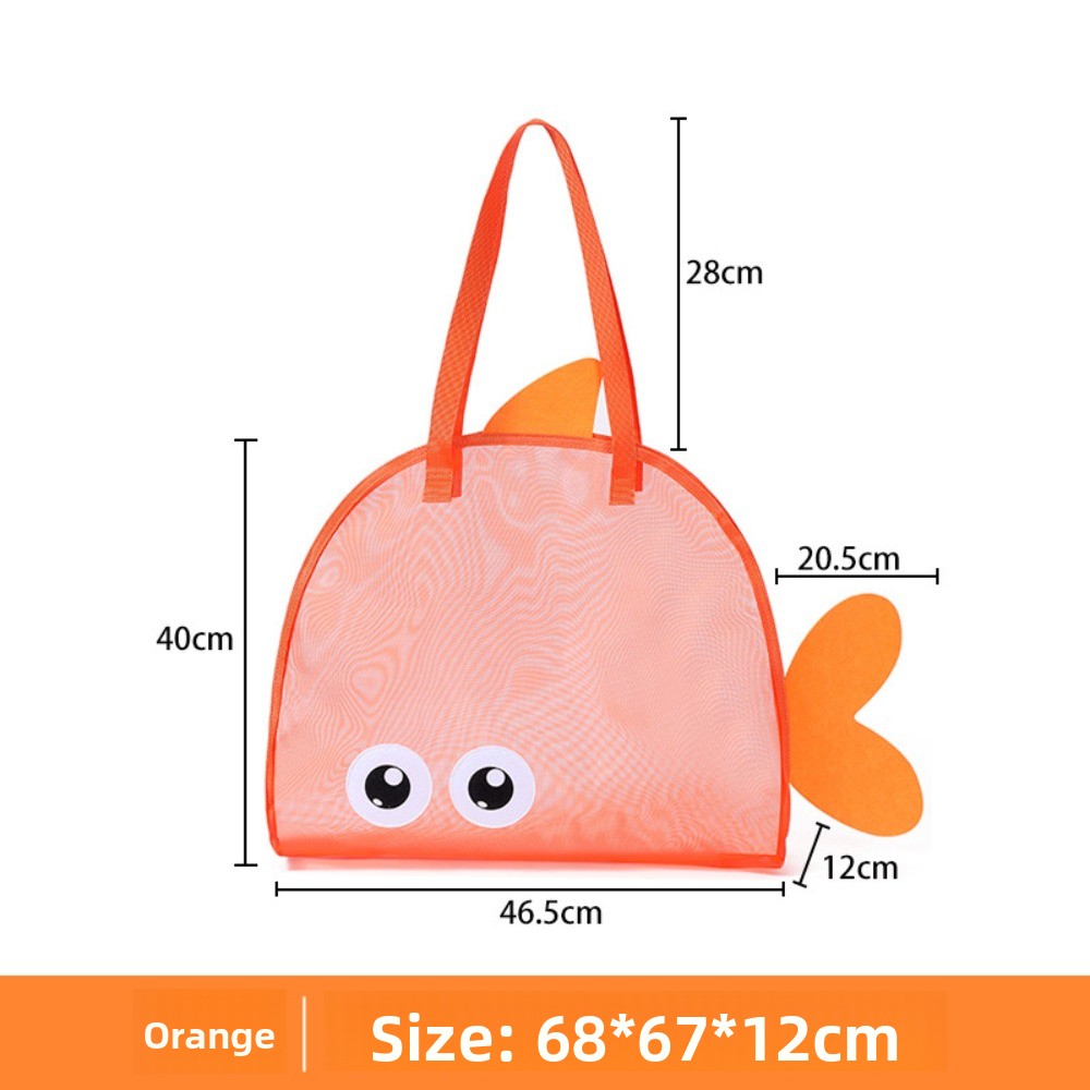 어린이용 메쉬 비치백, 화려한 만화 상어 동물 모양,  - Kids Storage Toys 리뷰 및 가격