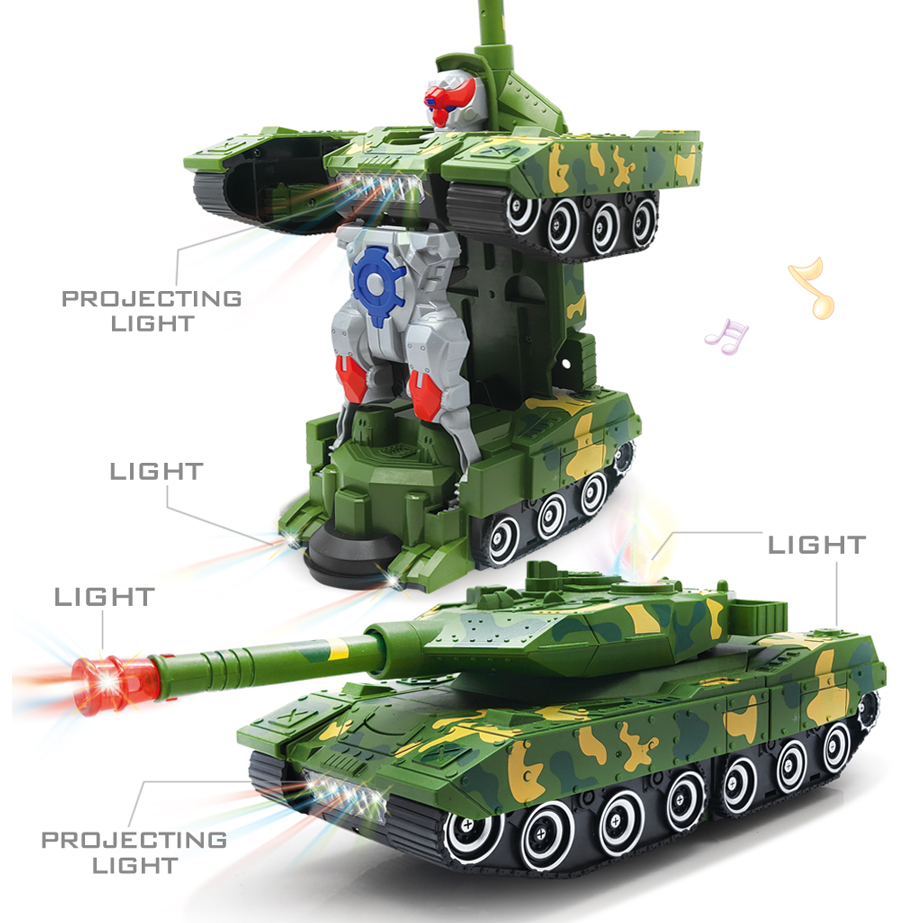 빛과 음악이있는 전기 변형 로봇 자동차 장난감 2 in - Kids Toys Electric 리뷰 및 가격