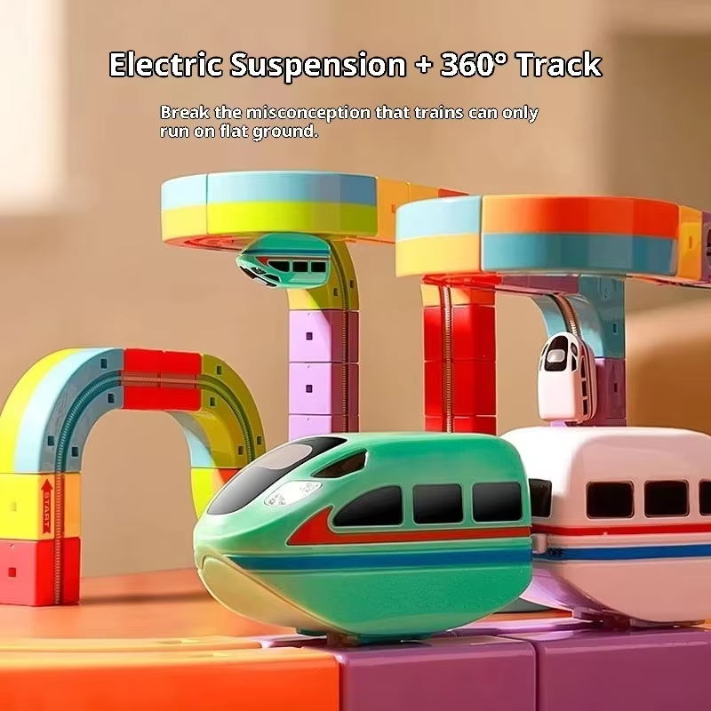 반중력 차량이 포함된 전기 자기 트랙 세트 - 100개 - Kids Toys Electric 리뷰 및 가격