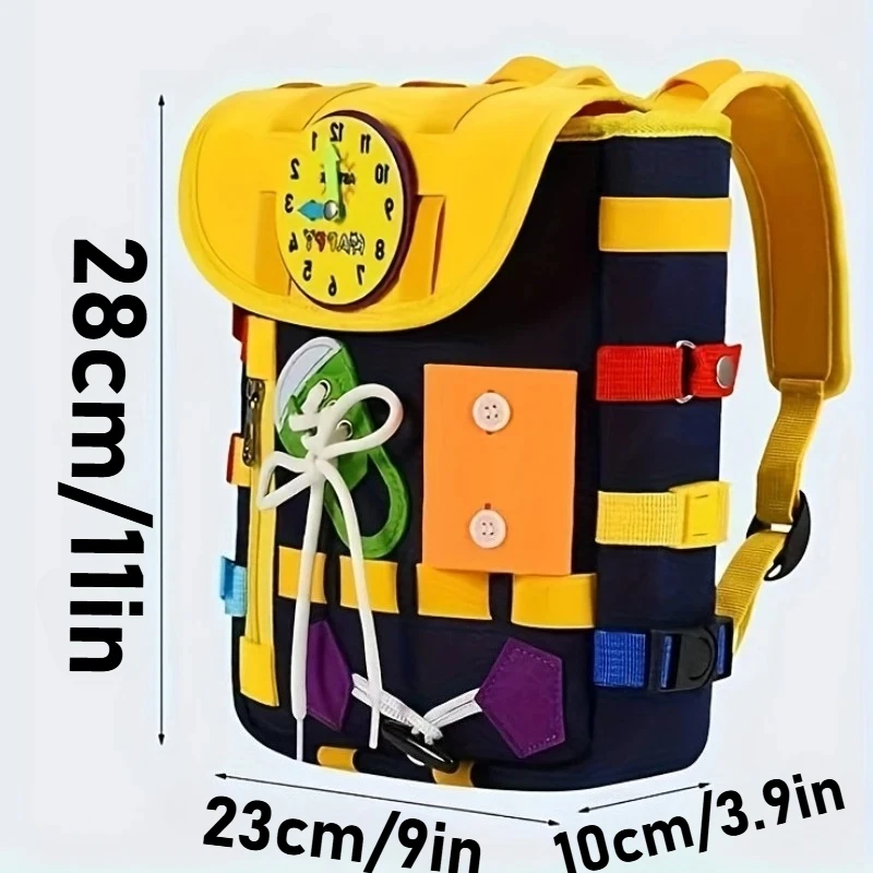 몬테소리 버클 지퍼가 달린 유아용 배낭 바쁜 보드 감각 - Kids Zipper Toys 리뷰 및 가격