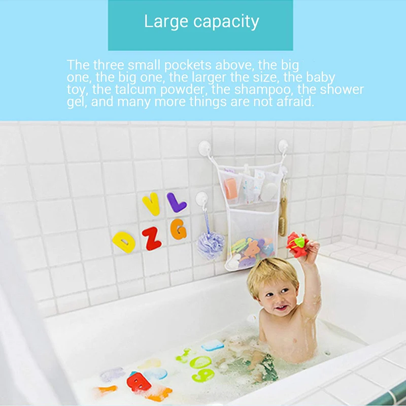 강력한 흡입 컵이 달린 아기 샤워 목욕 장난감, 흰색  - Kids Storage Toys 리뷰 및 가격