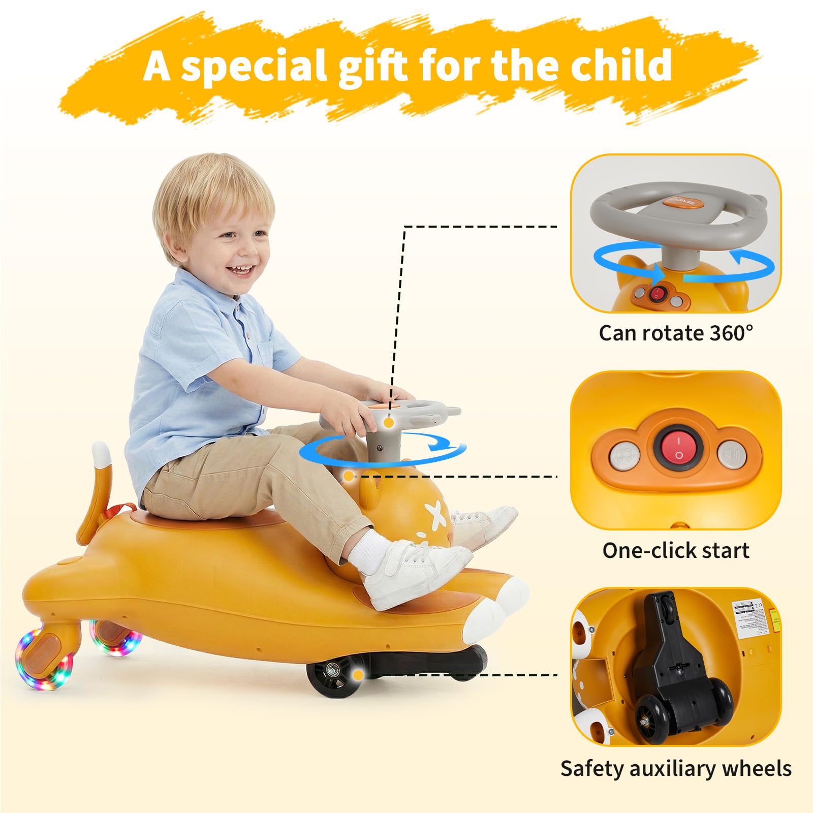 어린이용 전동 흔들 자동차 (페달 포함), 6V/12V - Kids Toys Electric 리뷰 및 가격