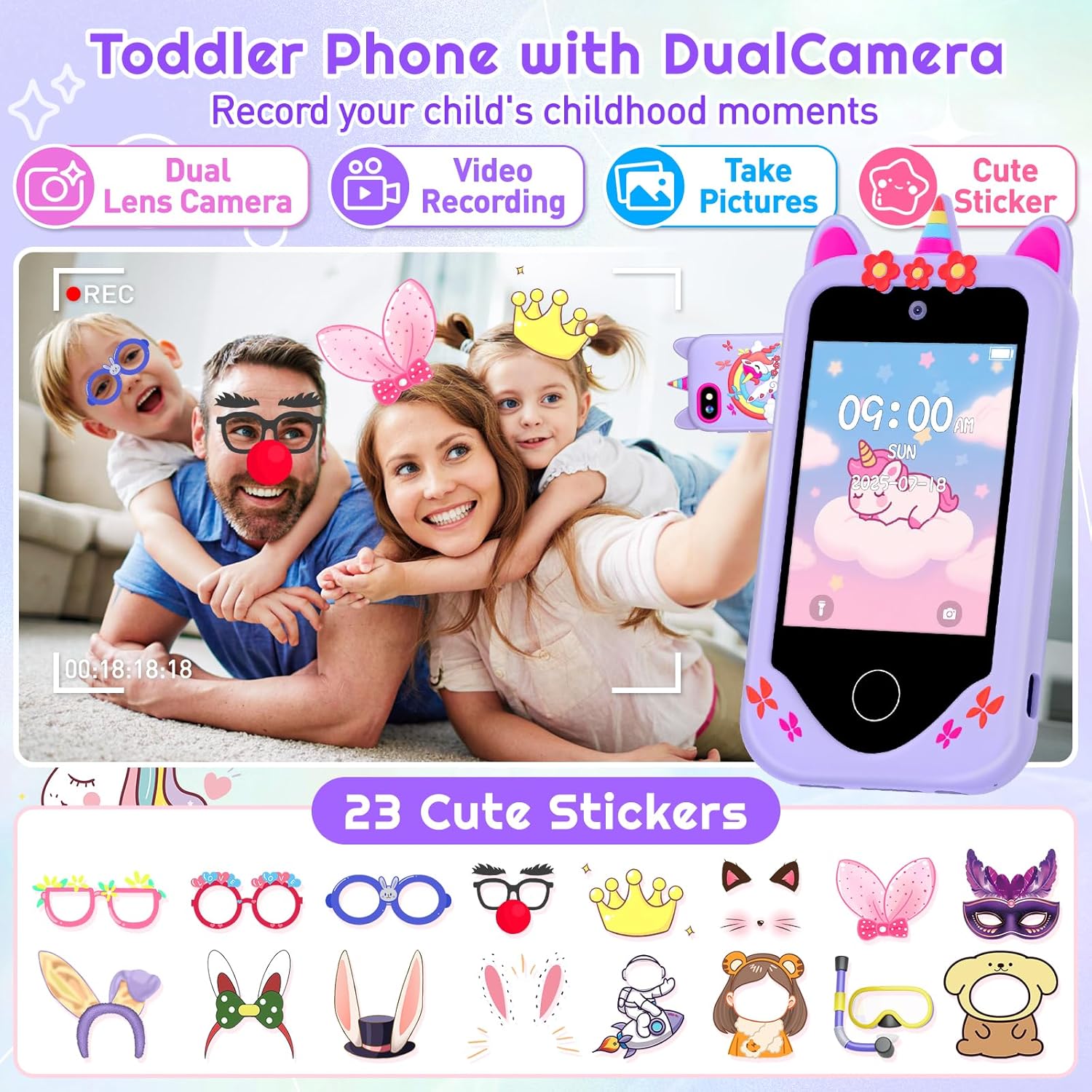 어린이 스마트폰 장난감 2.8인치 터치스크린 듀얼 카메 - Kids Toys Smartphone 리뷰 및 가격