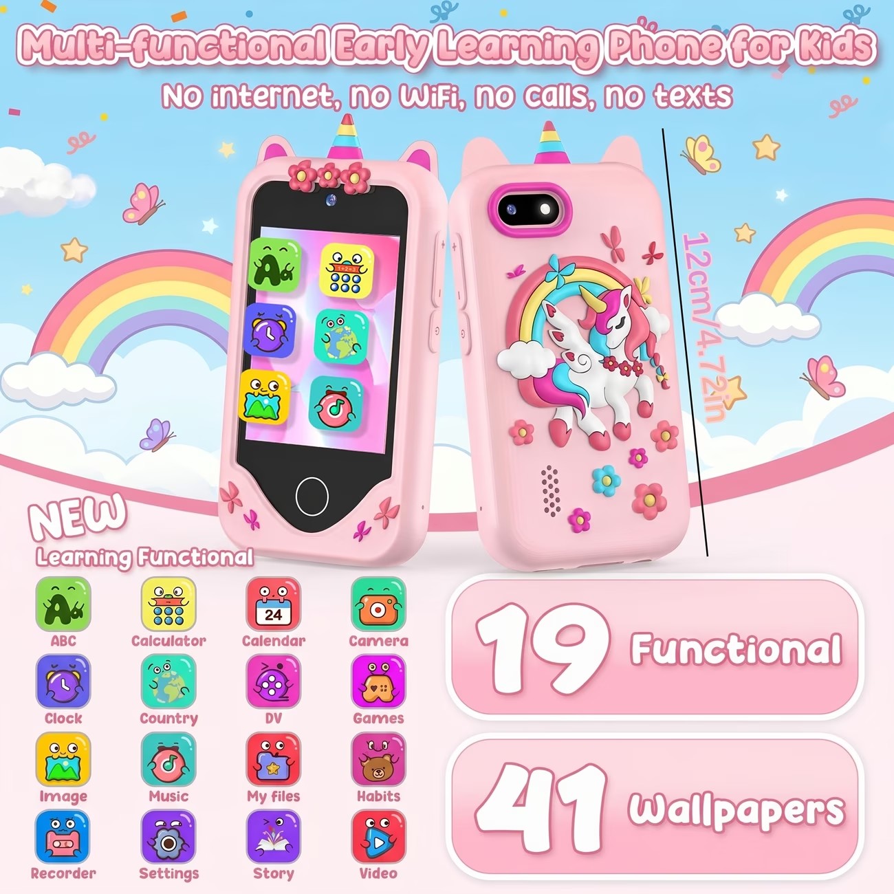 디지털 카메라 키즈 스마트폰 MP3 듀얼 카메라 터치스 - Kids Toys Smartphone 리뷰 및 가격