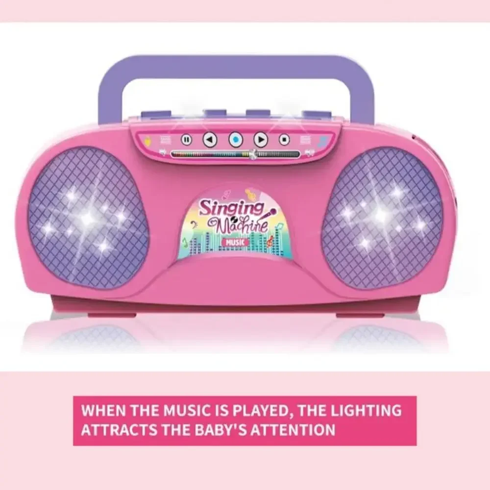 마이크가있는 노래방 기계 조명이있는 휴대용 전기 노래  - Kids Microphone Karaoke 리뷰 및 가격