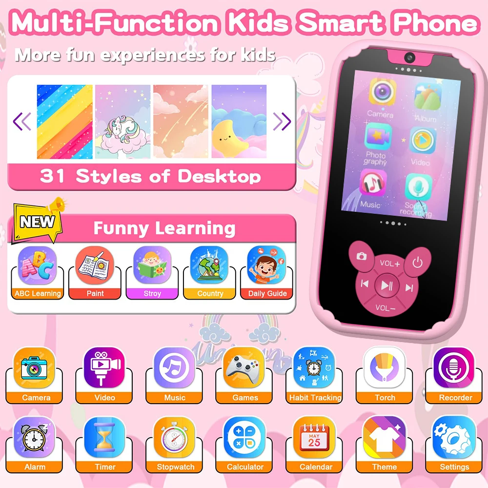 재미있는 어린이 스마트 학습폰, 8GB 메모리 게임 선 - Kids Toys Smartphone 리뷰 및 가격