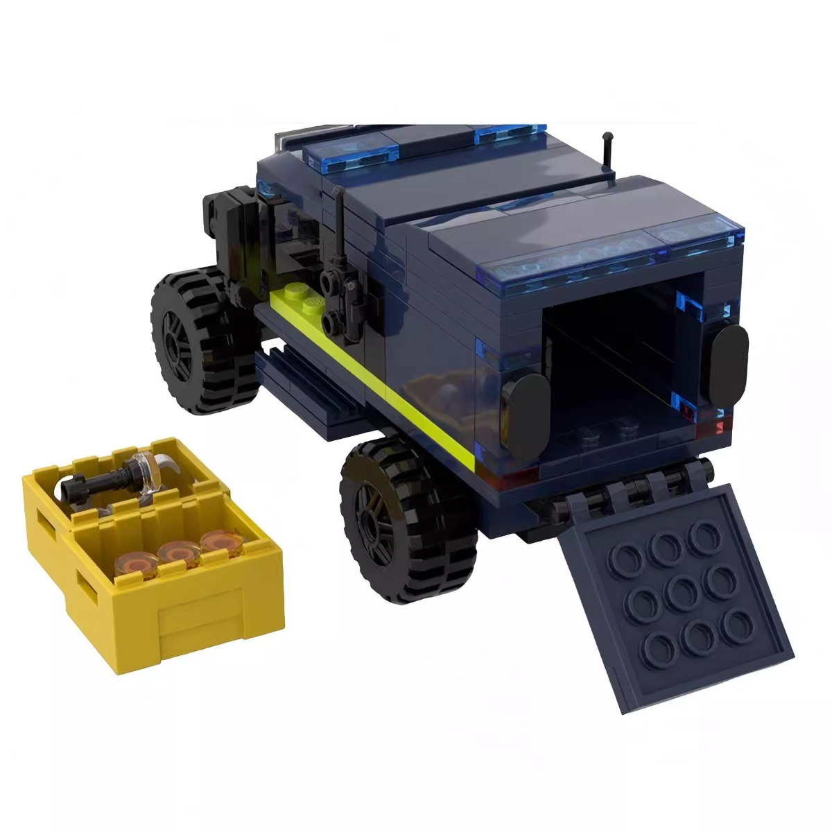 MOC 경찰 다목적 SUV 차량 도시 오프로드 지프 빌 - Kids Toys Jeep 리뷰 및 가격