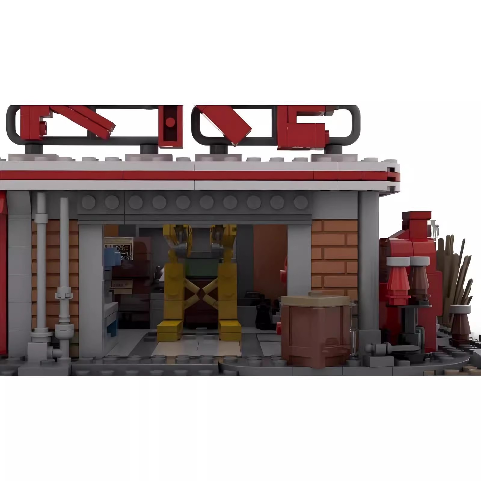 MOC 게임 폴아웃 4 레드 로켓 트럭 스톱 빌딩 블록 - Kids Xmas Toys Ideas 리뷰 및 가격